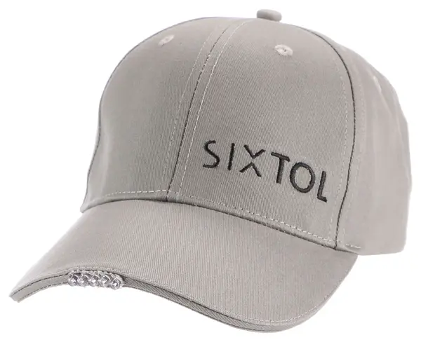 Kšiltovky s LED světlem 25 lm, nabíjeci USB, univerzální velikost - SIXTOL B-CAP Barva: bílá