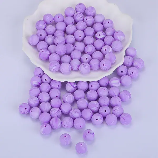 Round Silicone Focal Beads