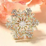 Snowflake Rotatable Brooches for Women