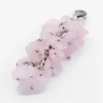 Natural Chip Rose Quartz Pendant Decorations