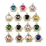 UV Plating Alloy Rhinestone Pendants