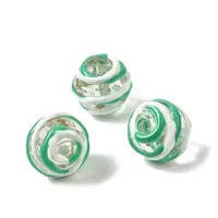 Handmade Gold Sand Enamel Lampwork Beads