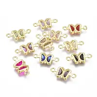 Faceted Glass Links Connectors