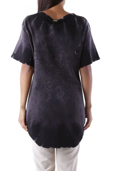 Černé triko s krátkým rukávem