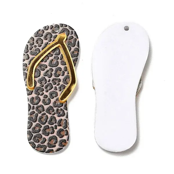 Flip Flops Opaque Acrylic Pendants