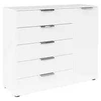 Rauch Möbel KOMODA, bílá, barvy chromu, 120/100/42 cm