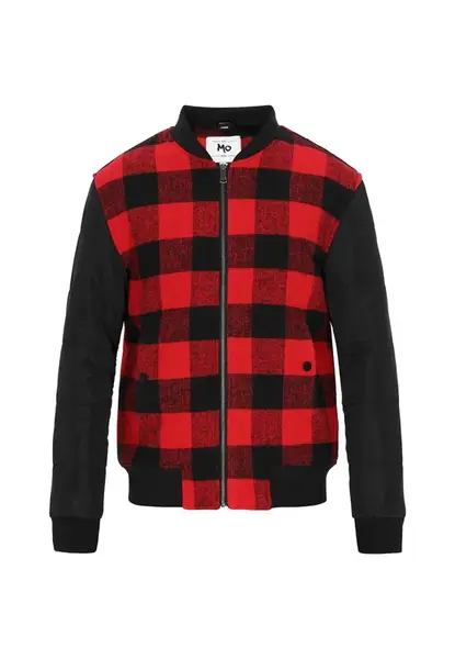 MO Prechodná bunda  červená / čierna