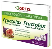 FRUCTOLAX Ovoce a vláknina kostky 12 ks