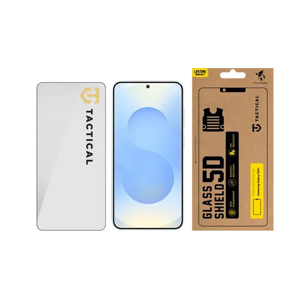 Tvrzené sklo Tactical Glass Shield 5D pro Samsung Galaxy S26+, černá