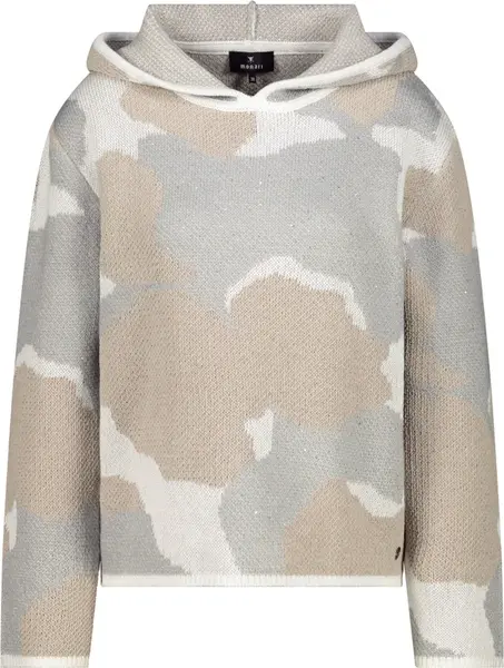 monari Sveter  brokátová / svetlosivá / šedobiela