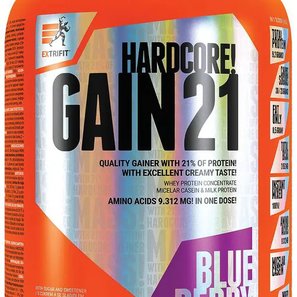EXTRIFIT Hardcore Gain 21 Borůvka 3 kg