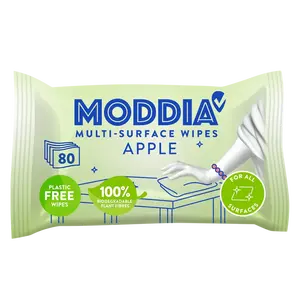 MODDIA Vlhčené úklidové ubrousky jablko 80 ks