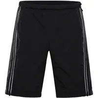 ALPINE PRO WERM Pánske dvojvrstvové krátke nohavice, čierna, veľkosť