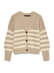 VERO MODA Kardigán 'VMLEA'  nebielená / tmavošedá