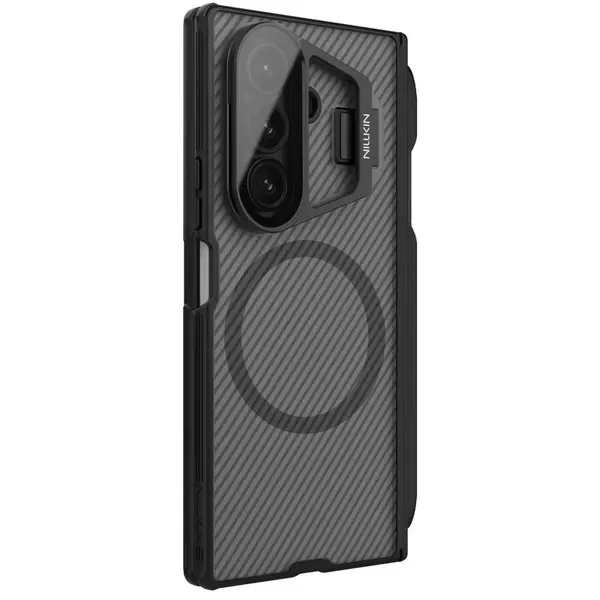 Zadní kryt Nillkin CamShield Prop Magnetic Pen Slot pro Samsung Galaxy Z Fold7, transparentní černá