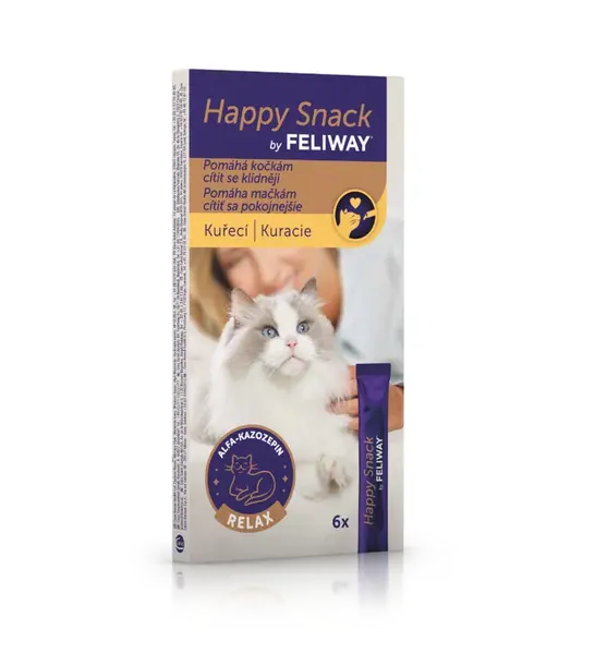 Feliway Happy Snack kuřecí 6x15 g