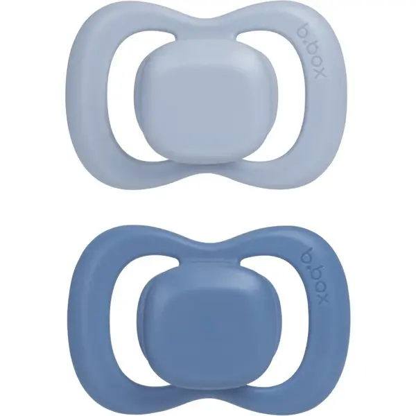 B.Box Natural Rubber 0-6m dudlík Ocean/Sky 2 ks