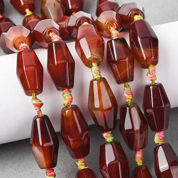Natural Red Agate Beads Strands