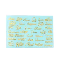 Brass Self-Adhesive Picture Stickers