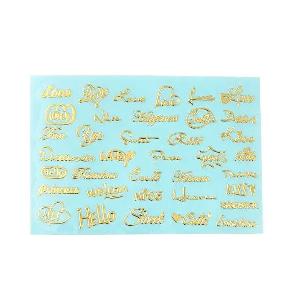Brass Self-Adhesive Picture Stickers
