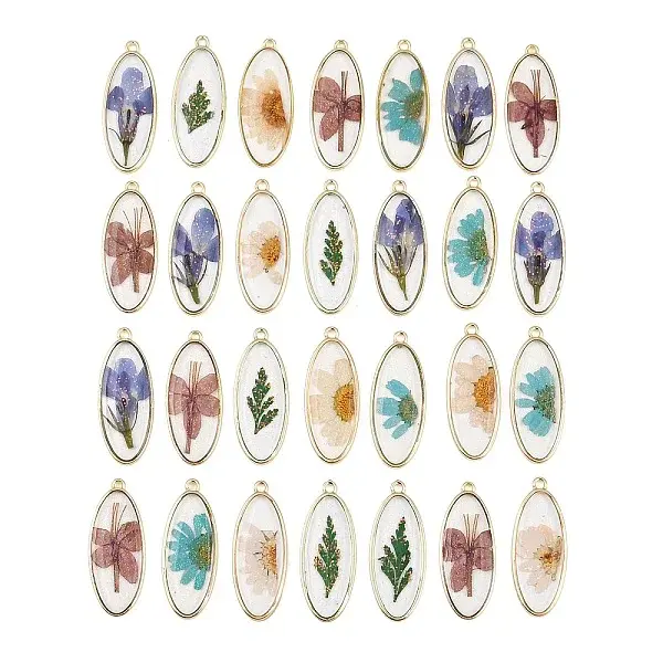 Alloy Epoxy Resin Pendants