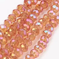Electroplate Glass Beads Strands