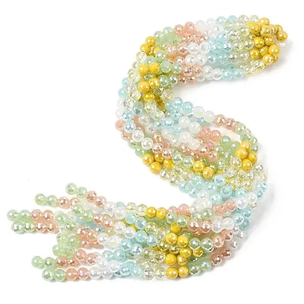 Electroplate Glass Beads Strands