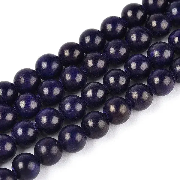 Dyed Natural Mashan Jade Round Beads Strands