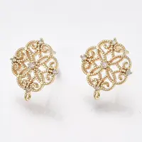 Brass Stud Earring Findings