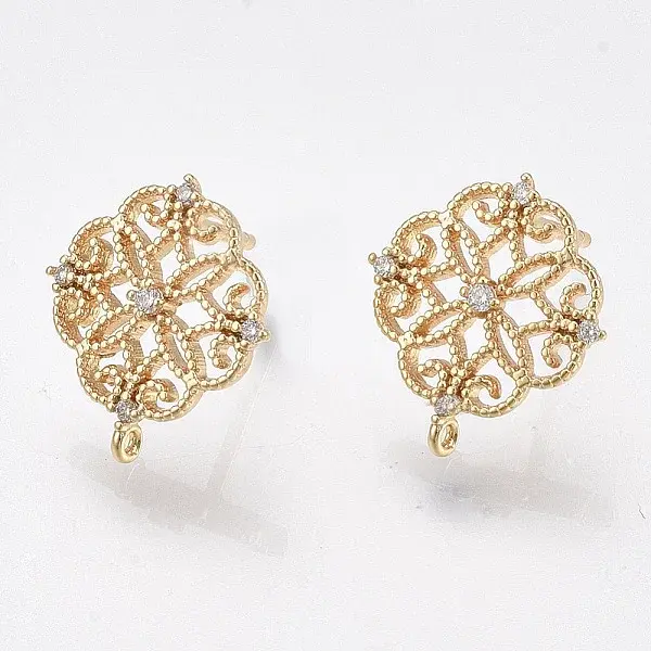 Brass Stud Earring Findings