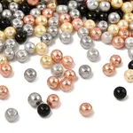 Baking Painted Pearlized Glass Pearl Beads
