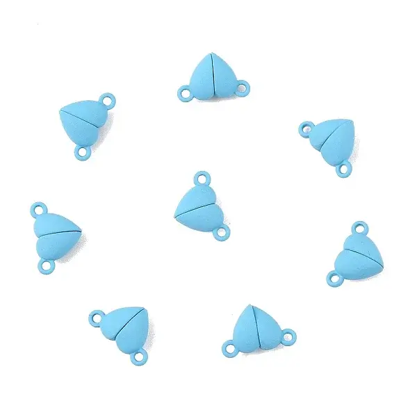10 Sets Alloy Magnetic Clasps with Loops