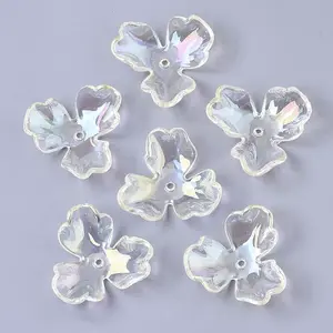 Transparent Acrylic Bead Caps