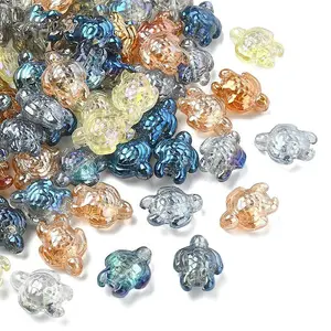 80Pcs 8 Colors Electroplate Glass Beads