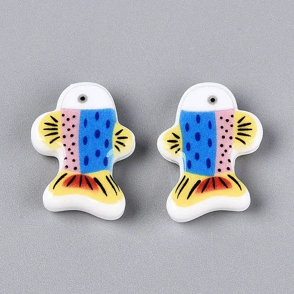 Printed Opaque Resin Beads