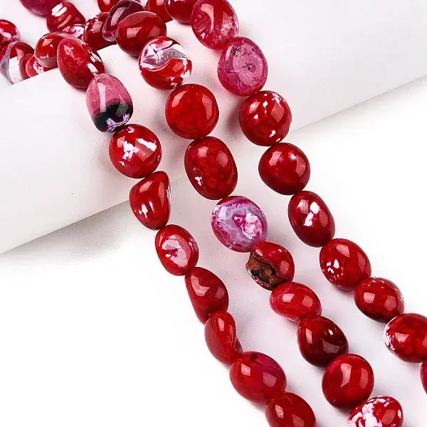 Dyed Natural Agate Beads Strands