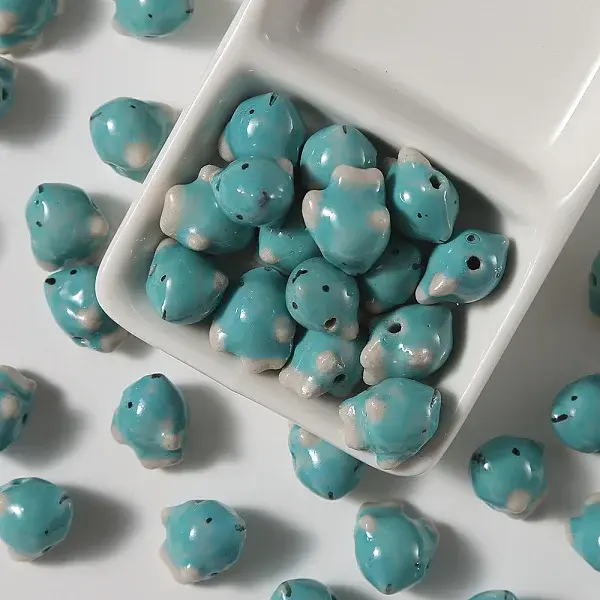 Pearlized Handmade Porcelain Beads for Necklaces Bracelets Making