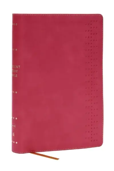 Student Study Bible: A Guide to Knowing and Living Godâ€™s Word (NKJV, Pink Leathersoft, Red Letter, Comfort Print) - Thomas Nelson