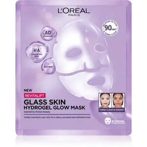 L’Oréal Paris Revitalift Filler Glass Skin hydrogelová maska s rozjasňujícím efektem 25 g
