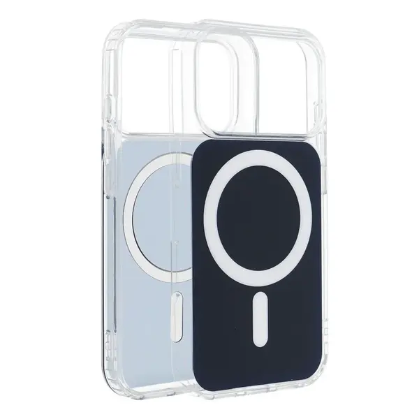 Ochranný kryt CLEAR FUSION MAG COVER Case compatible with MagSafe pro Apple iPhone Air, modrá