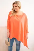 Plus size tunika s asymetrickým spodkom