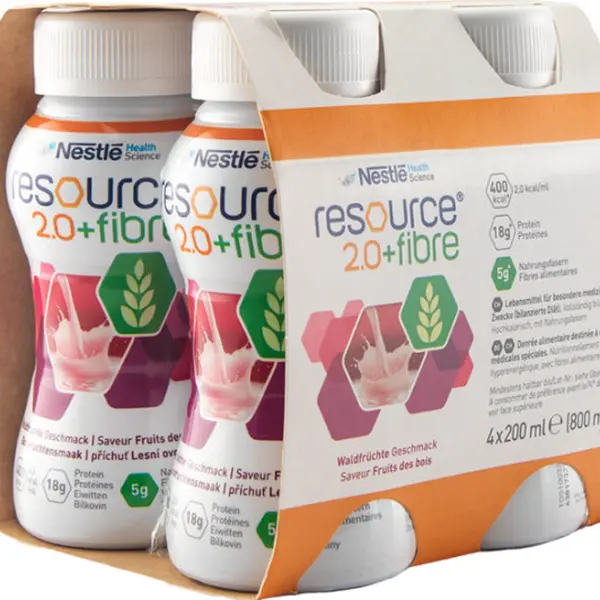 RESOURCE 2.0 Fibre Lesní plody 4 x 200 ml
