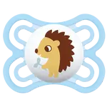 MAM Dudlík Perfect 0m+, modrý/ježek