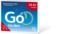 Předplacená SIM karta O2 s tarifem. neomezené volání + 1GB za 29Kč/den
