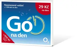 Předplacená SIM karta O2 s tarifem. neomezené volání + 1GB za 29Kč/den