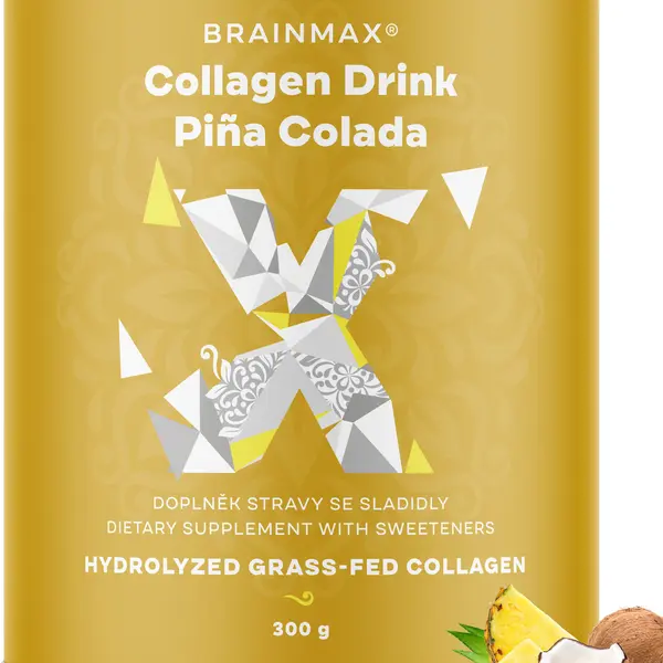 BRAINMAX Kolagen nápoj, piña colada 300 g