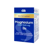 GS Magnesium citrát 1340mg+B6 100 tablet