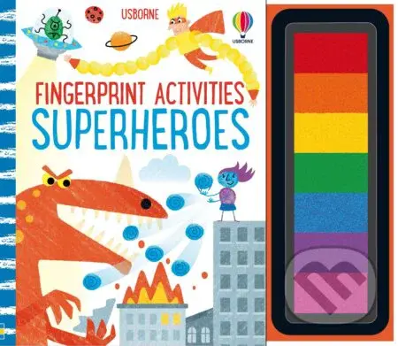 Fingerprint Activities: Superheroes - Fiona Watt, Candice Whatmore (ilustrátor) - kniha z kategorie Hlavolamy, doplňovačky, úkoly