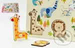 Vkládačka/Puzzle deskové obrysové ZOO dřevo - puzzle z kategorie Maxi dílky