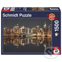 New York Skyline at night - puzzle z kategorie Města a stavby